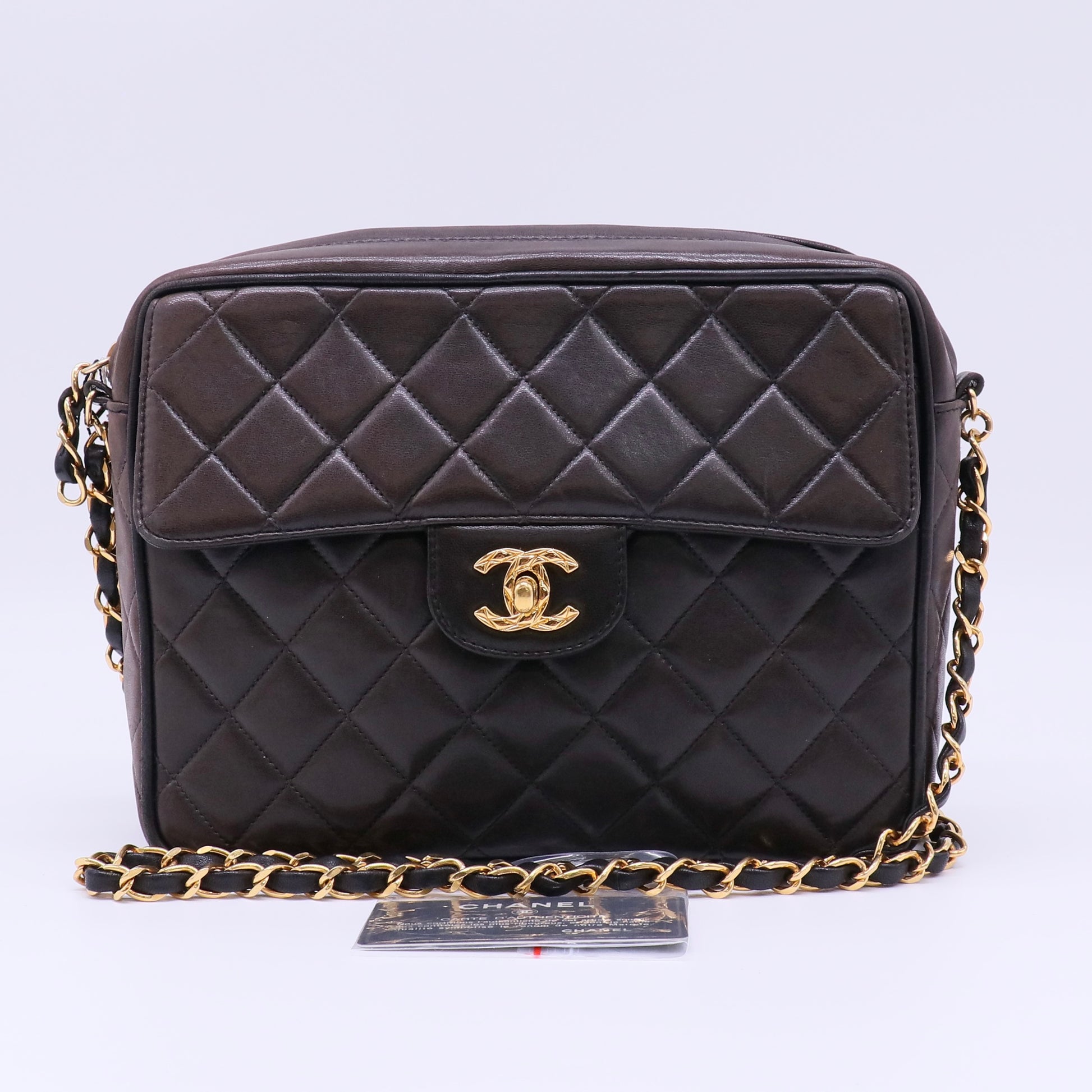 Matelasse Lamb Skin Fringe Camera Bag twins LDJ4342