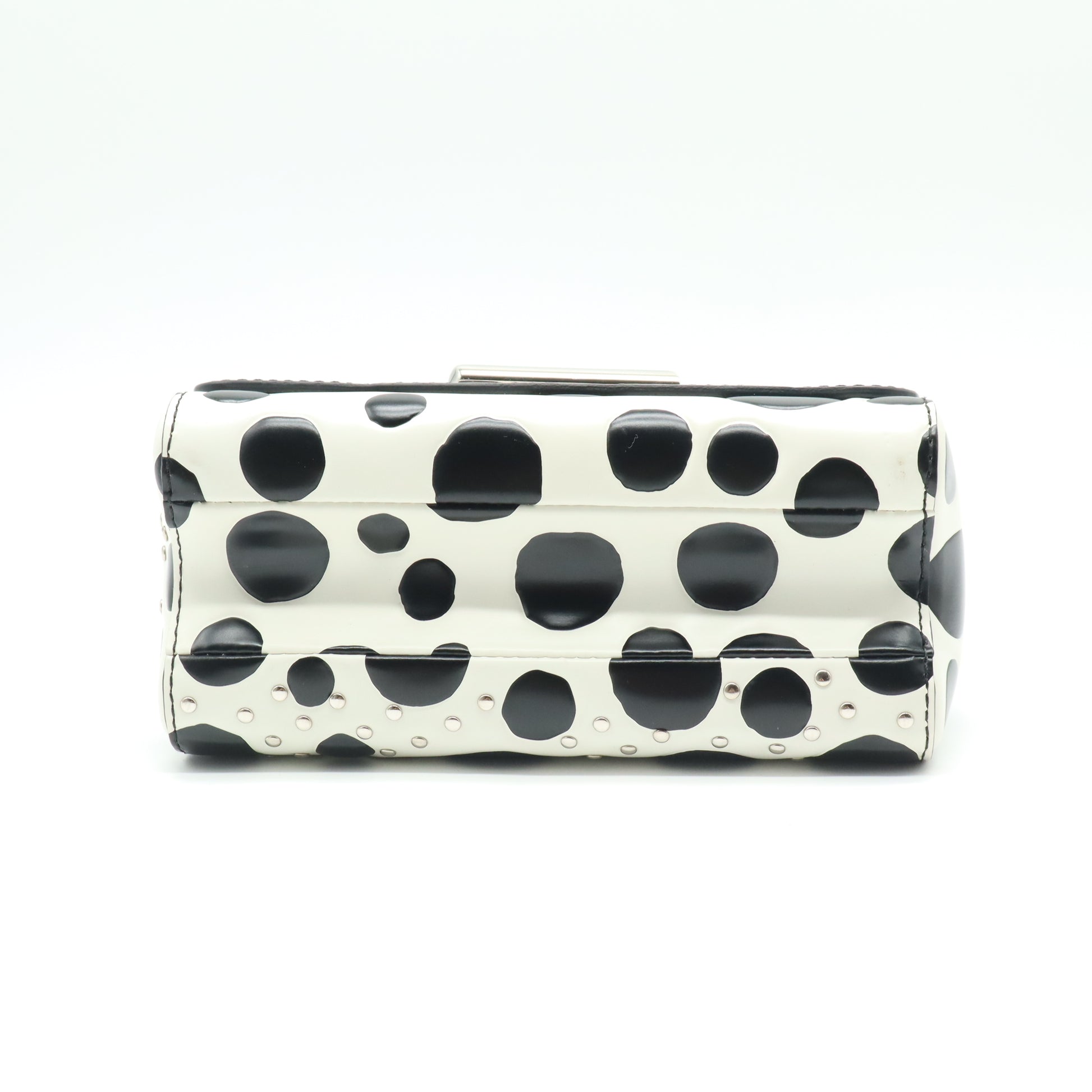 Twist Handbag Limited Edition Polka Dots Studded Leather Print B22220