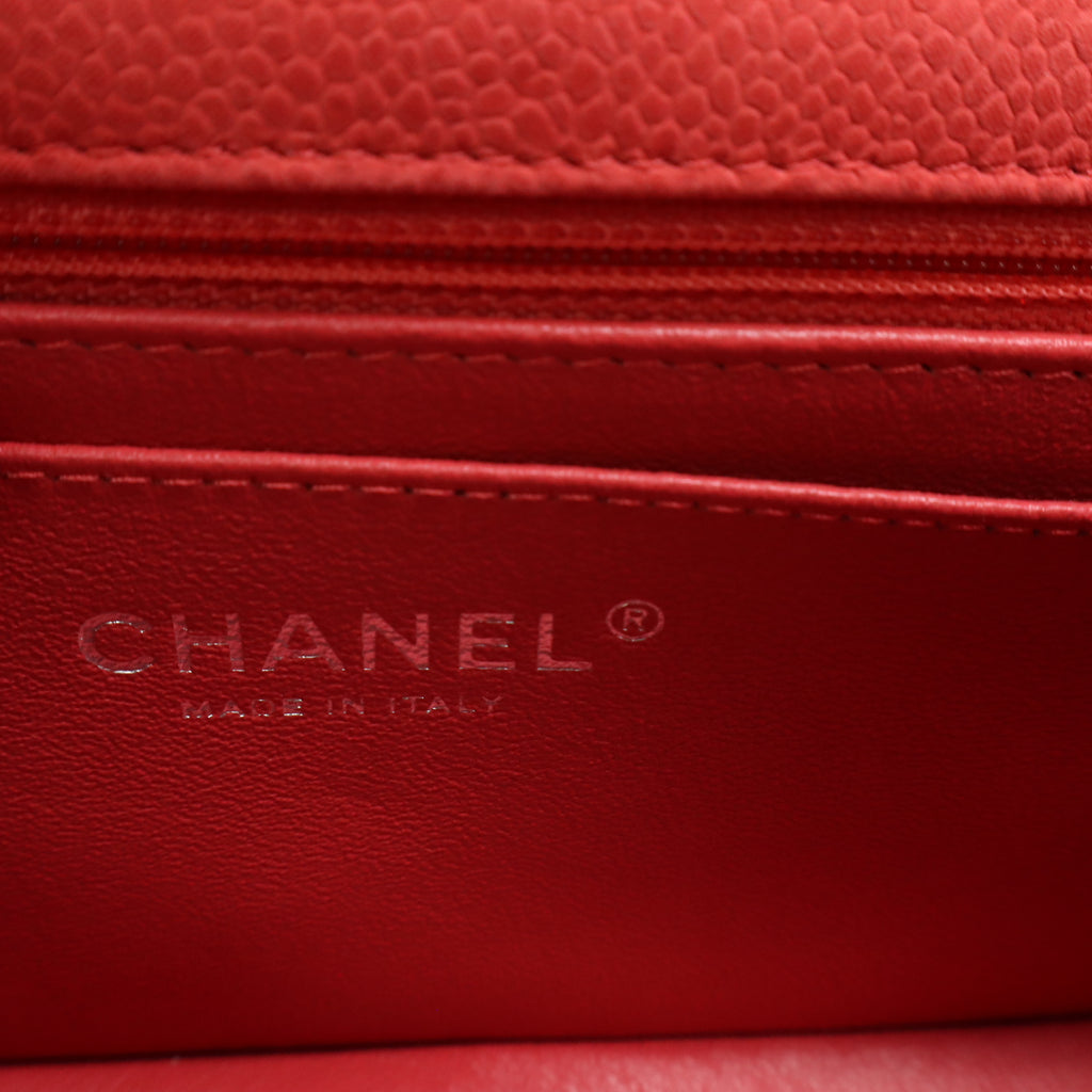 Chanel Quilted Caviar Mini Flap Bag B22118