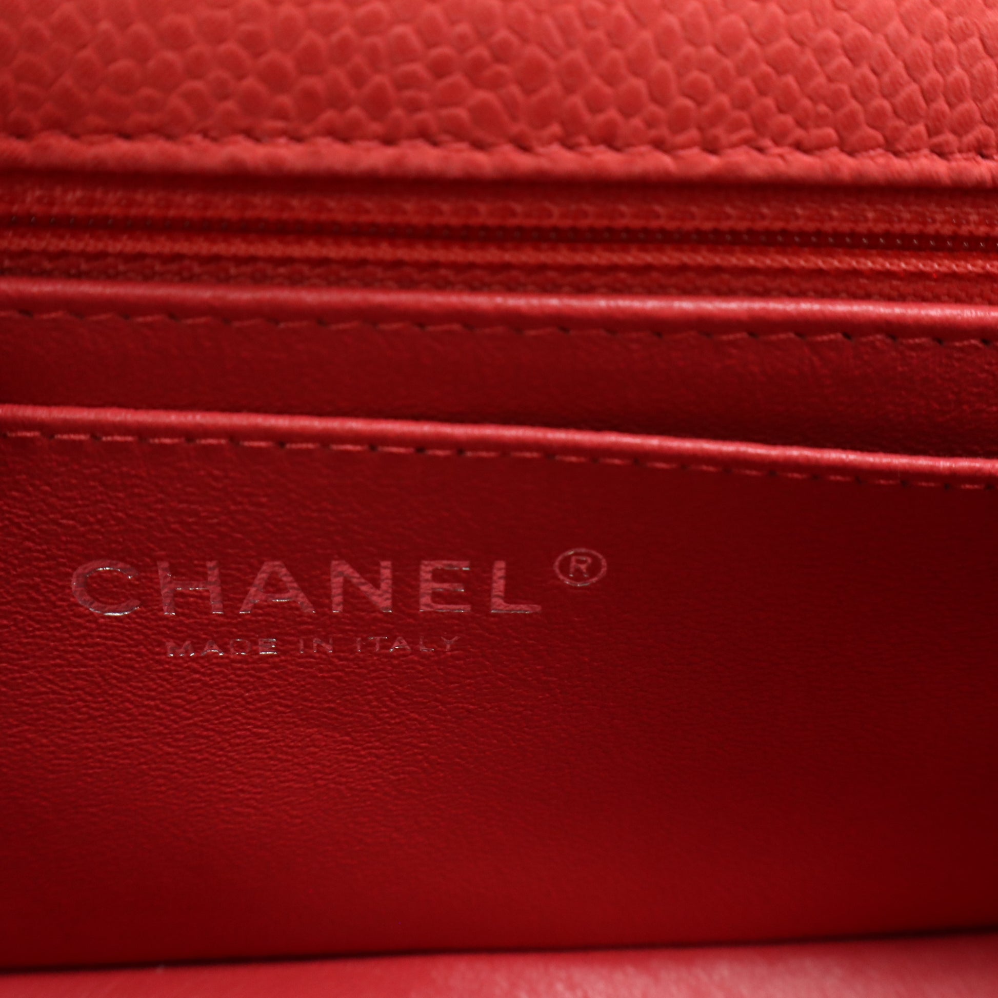 Chanel Quilted Caviar Mini Flap Bag B22118