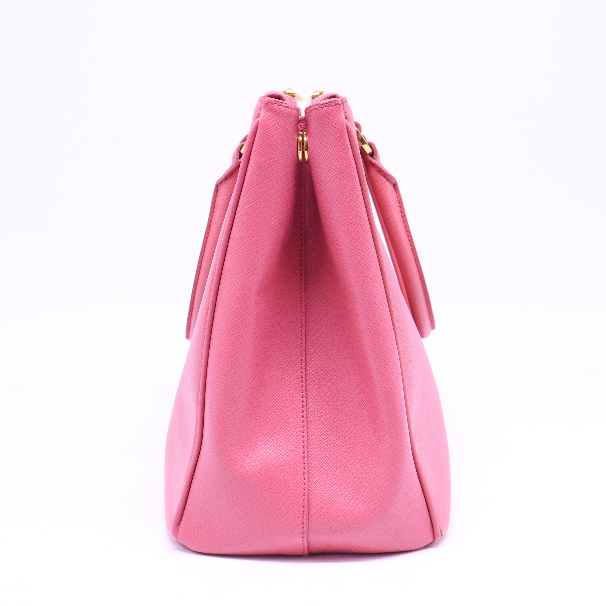 Enameled Metal Triangle Galleria Double Zip B21100