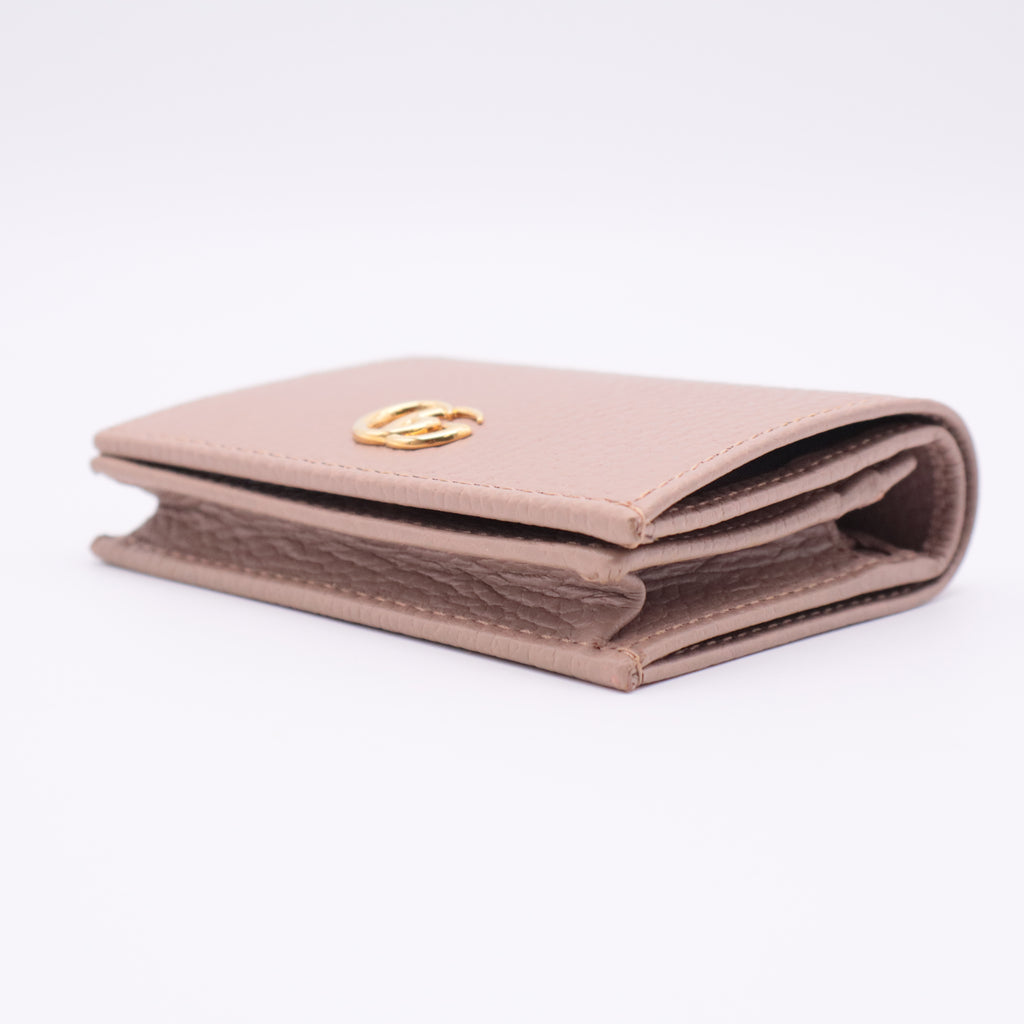 Petite Marmont Bi-Fold Wallet Beige