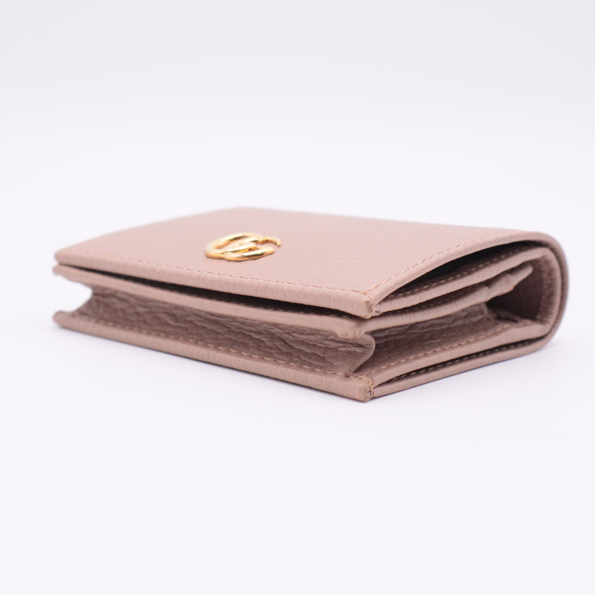 Petite Marmont Bi-Fold Wallet Beige