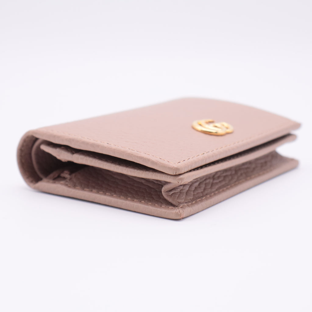 Petite Marmont Bi-Fold Wallet Beige