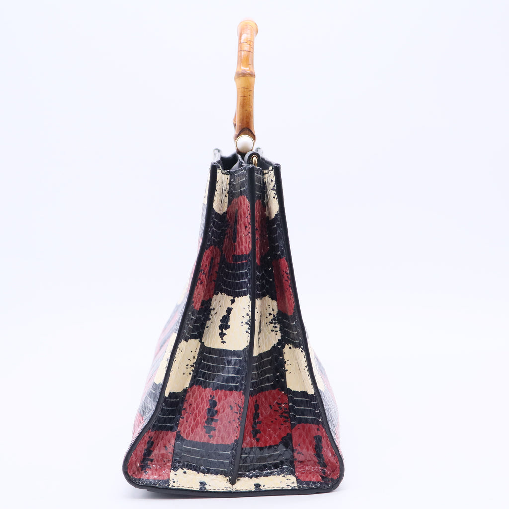 Nymphaea Top Handle Bag Python Medium TWINS B20304