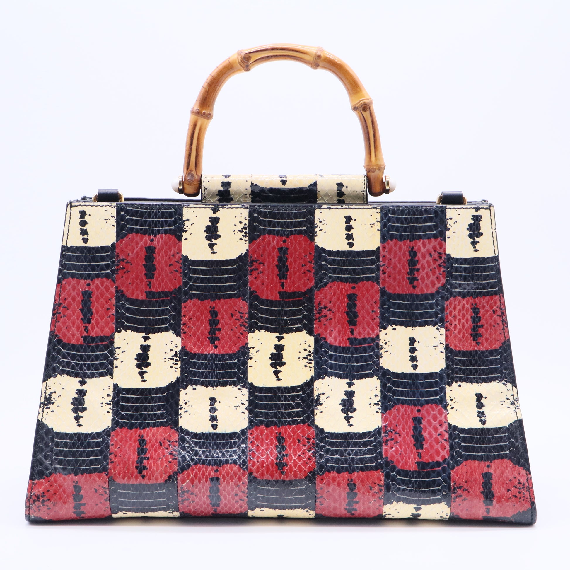 Nymphaea Top Handle Bag Python Medium TWINS B20304