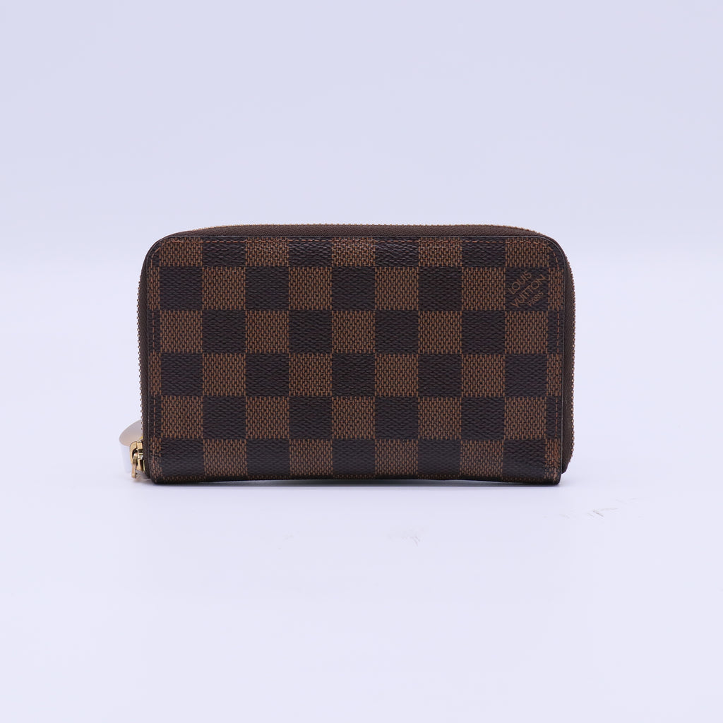 Louis Vuitton Zippy Wallet (Damier Ebene) twins W21631
