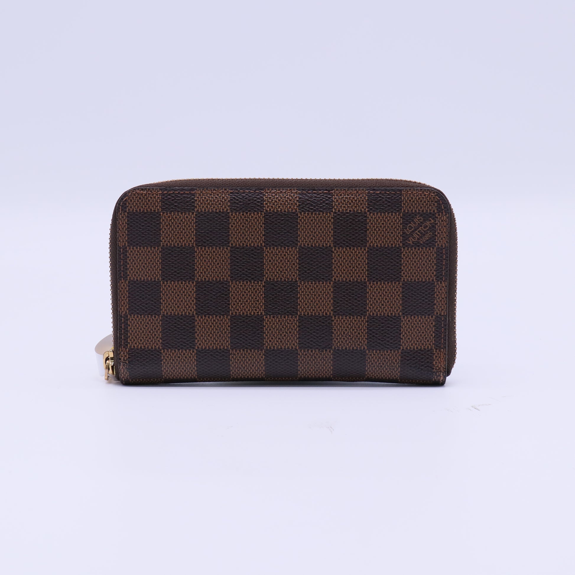 Louis Vuitton Zippy Wallet (Damier Ebene) twins W21631
