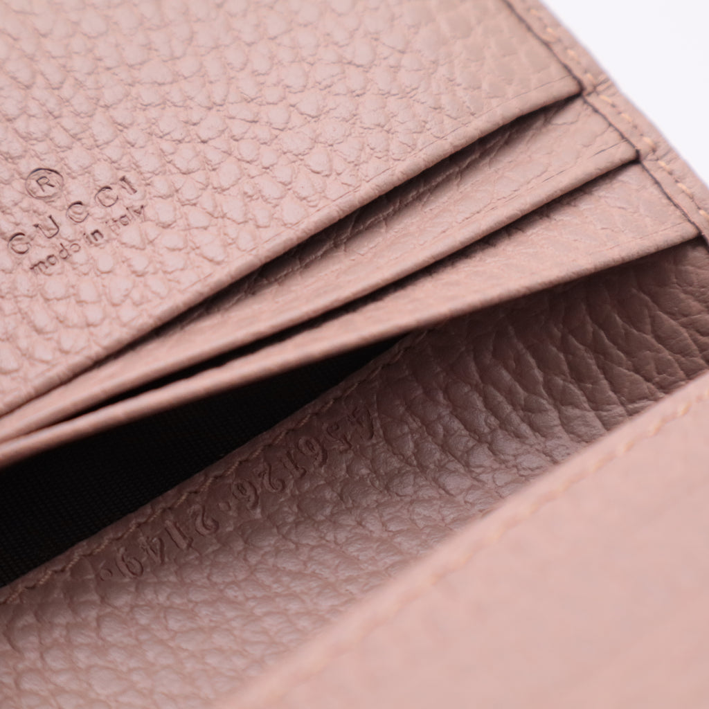 Petite Marmont Bi-Fold Wallet Beige