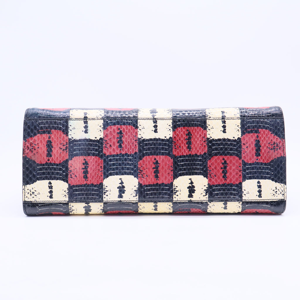 Nymphaea Top Handle Bag Python Medium TWINS B20304