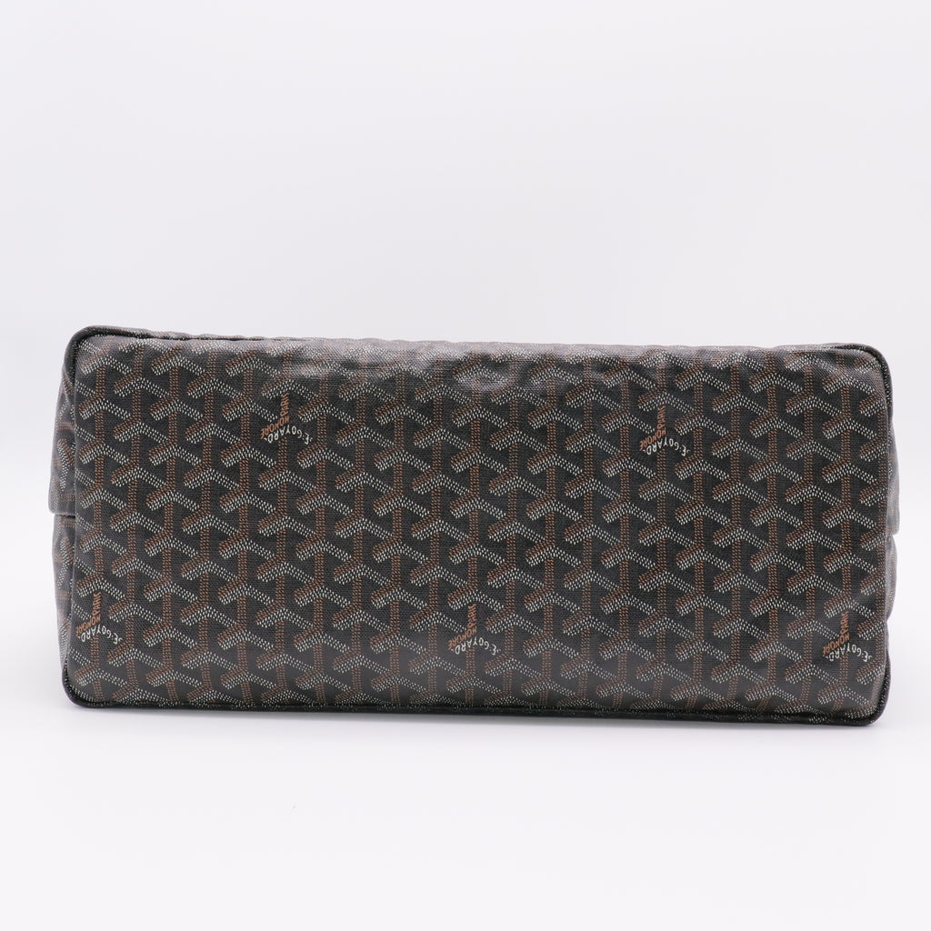 Black Chevron Print Coated Canvas St. Louis GM Bag Twins
