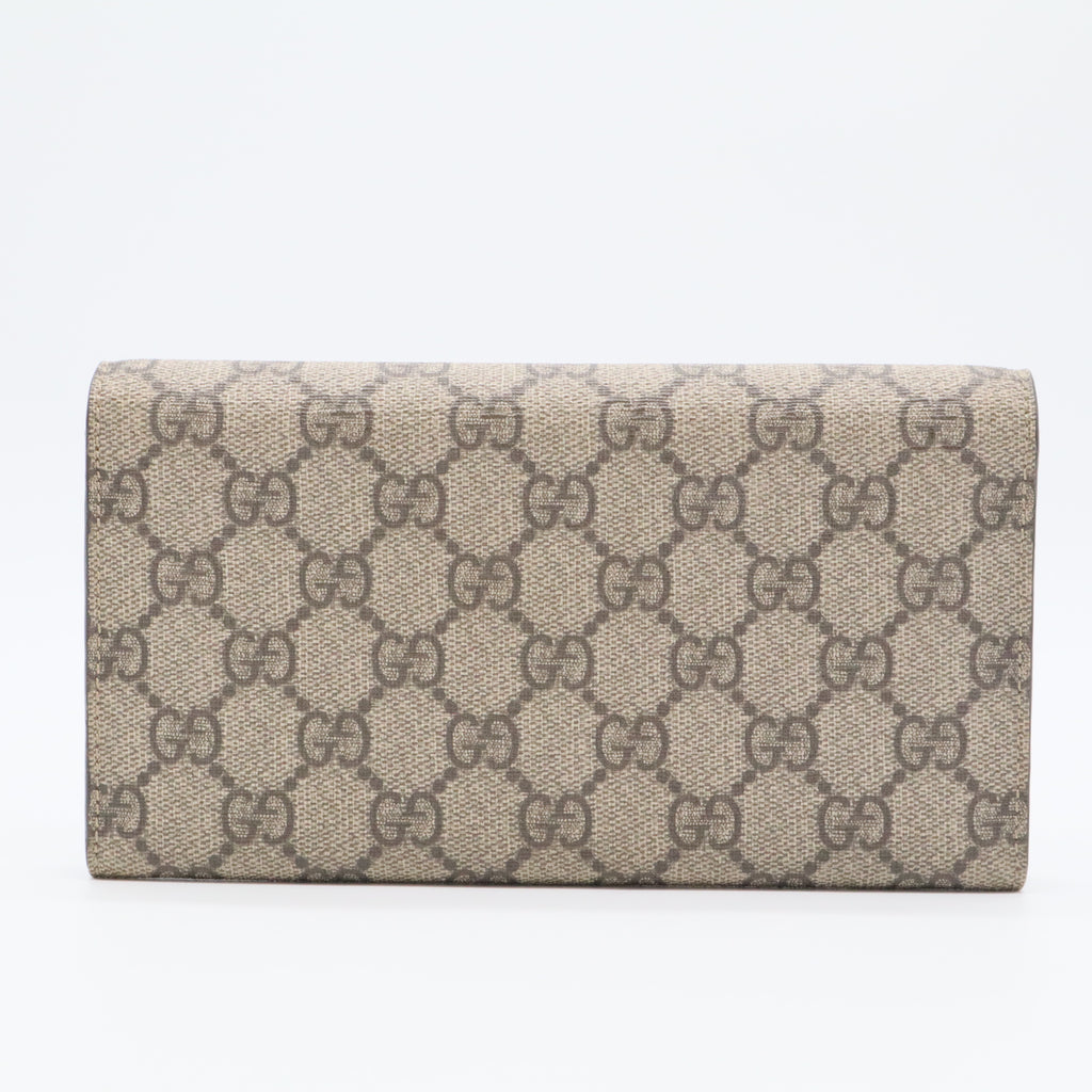 Interlocking G French Wallet GG Coated Canvas Long