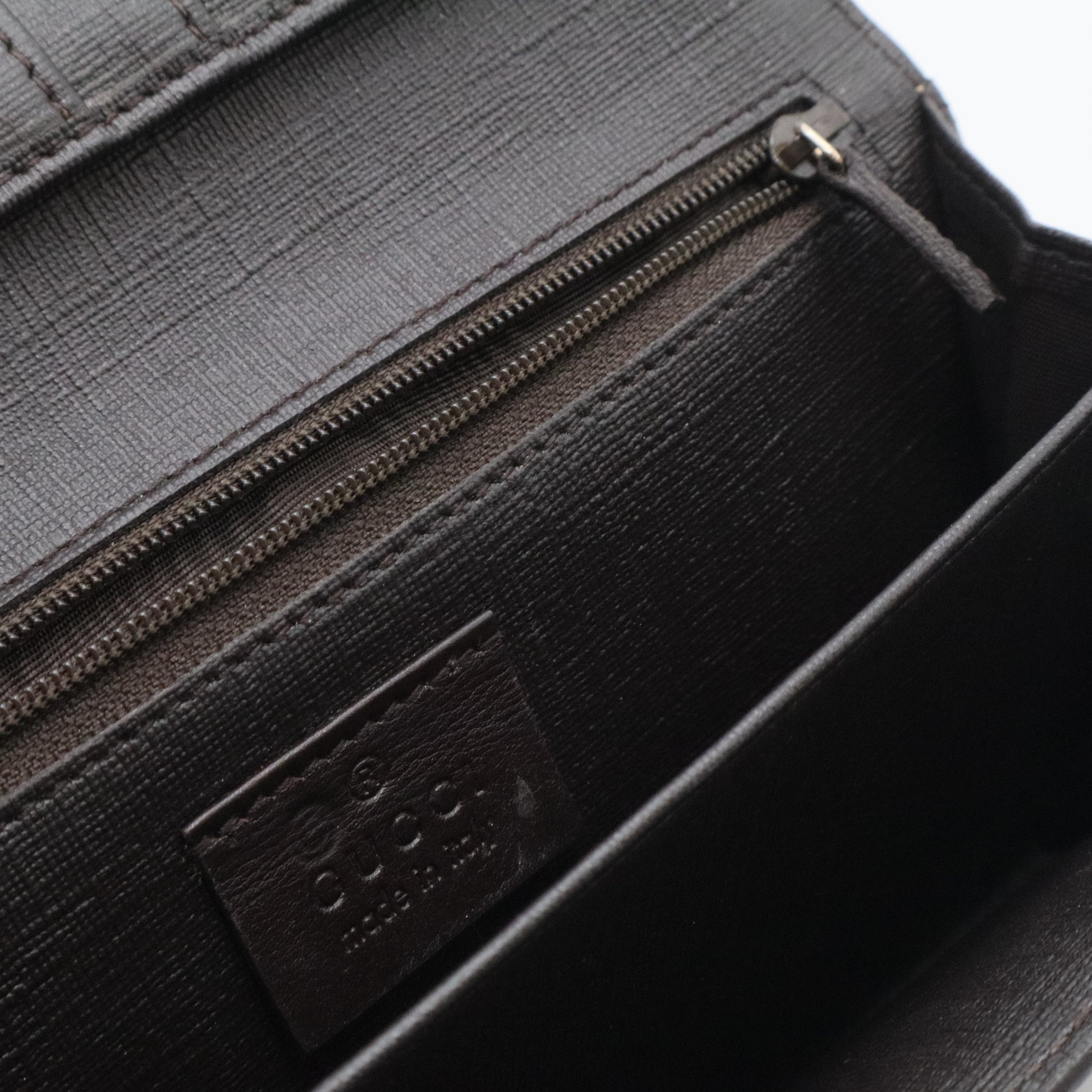 Interlocking G French Wallet GG Coated Canvas Long