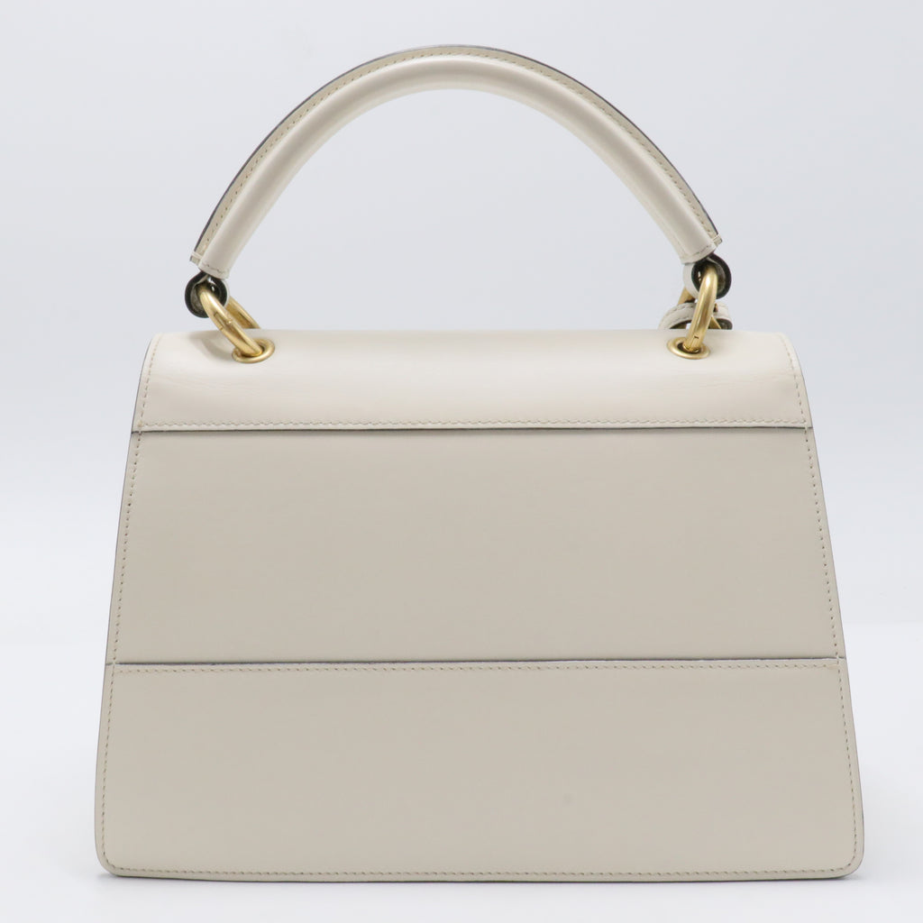 Bee Queen Margaret Top Handle Bag White