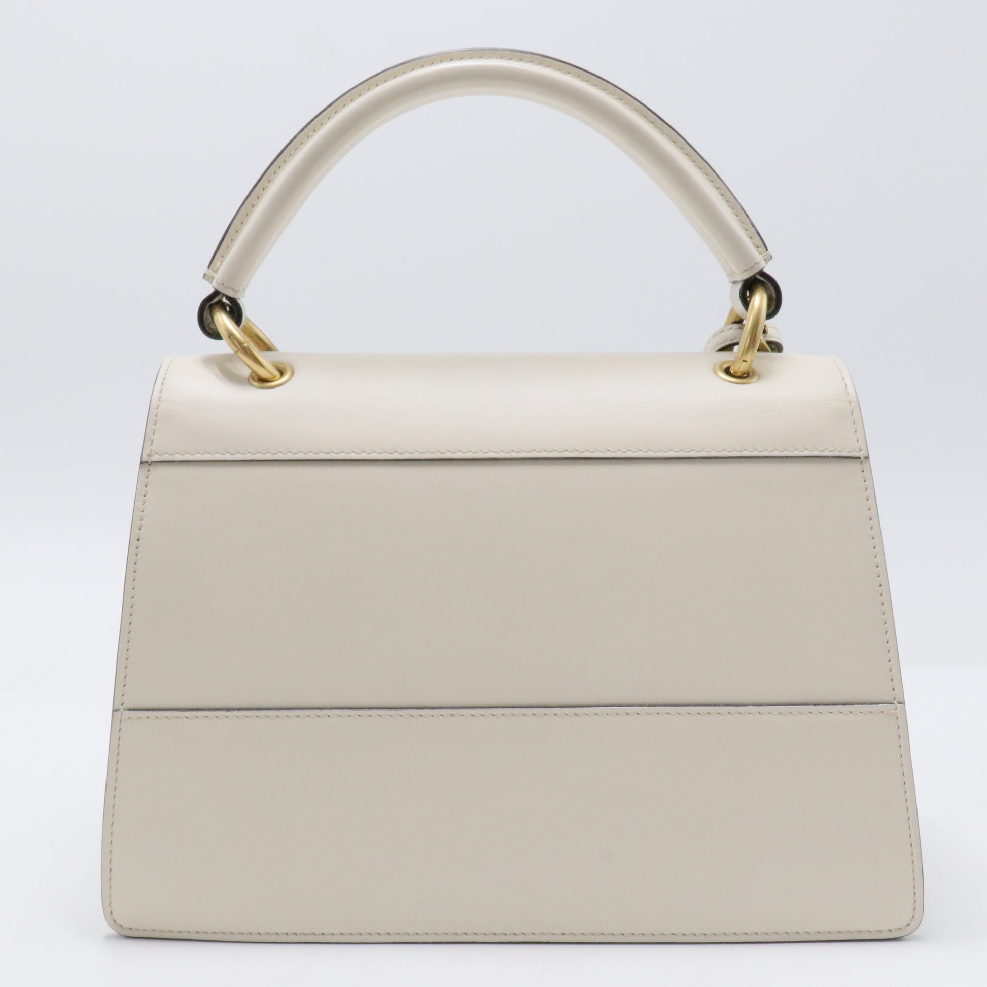Bee Queen Margaret Top Handle Bag White