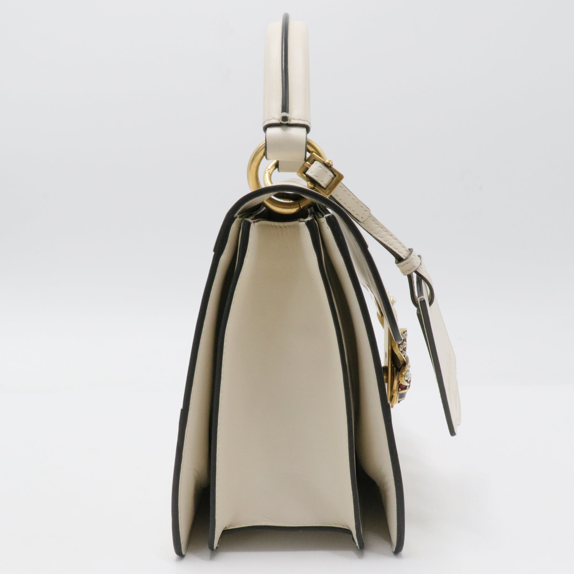 Bee Queen Margaret Top Handle Bag White