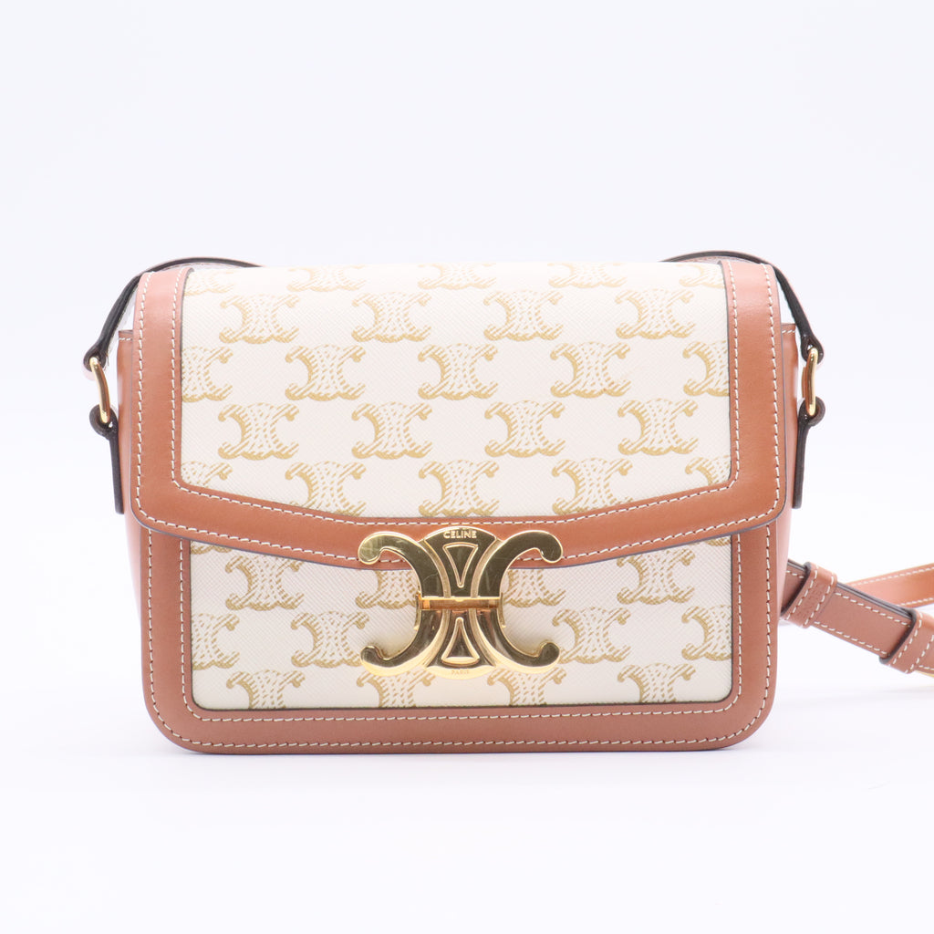 Triomphe Shoulder Bag Triomphe Coated Canvas Teen