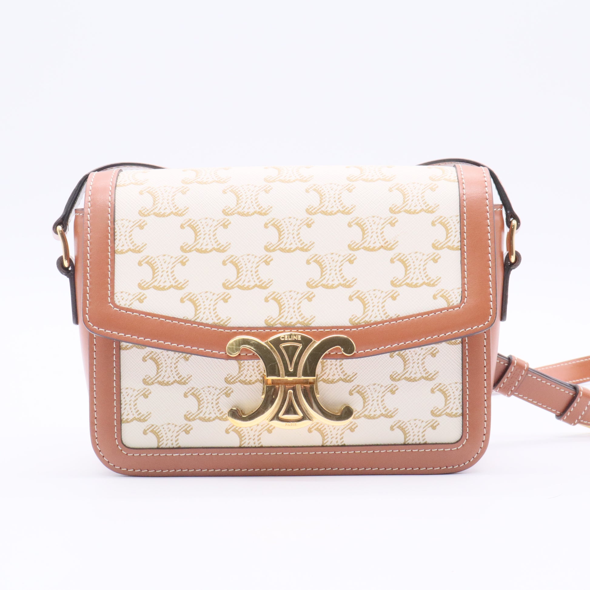Triomphe Shoulder Bag Triomphe Coated Canvas Teen