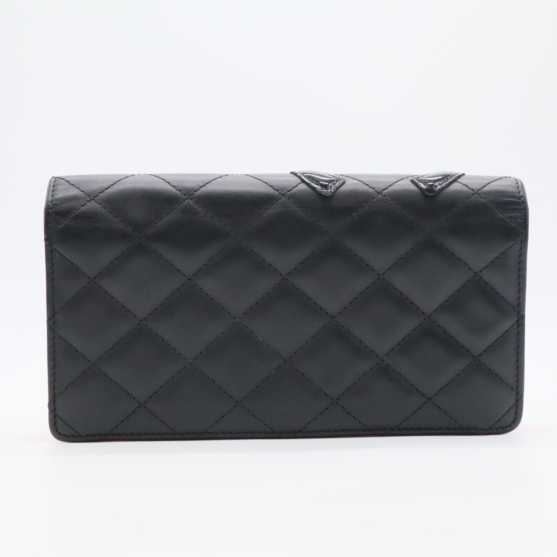 Cambon Bifold Wallet Quilted Calfskin Long