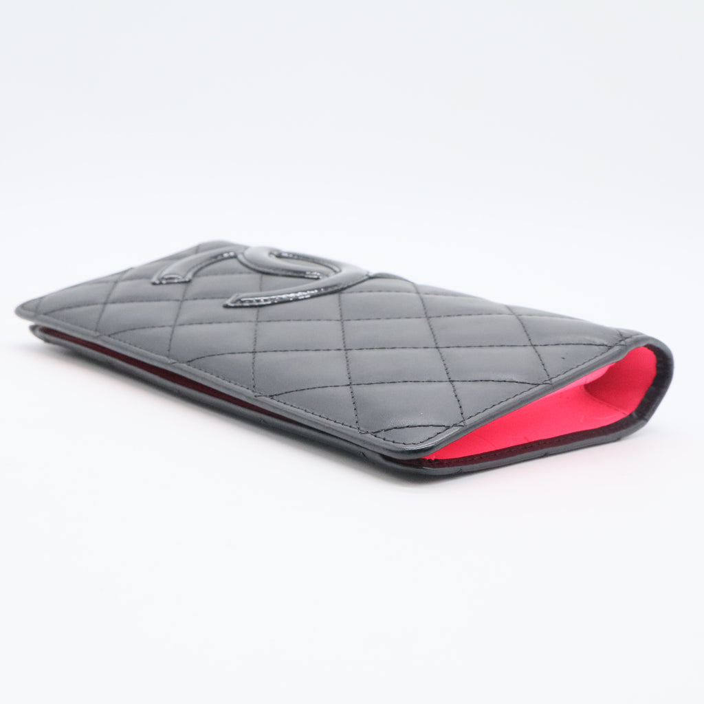 Cambon Bifold Wallet Quilted Calfskin Long