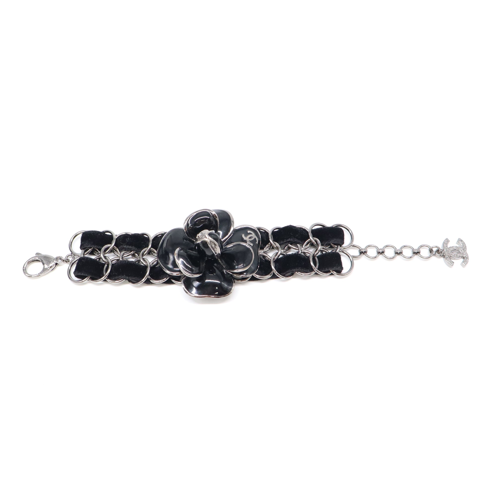 Chanel Velvet Chain CC Charm Bracelet W21920