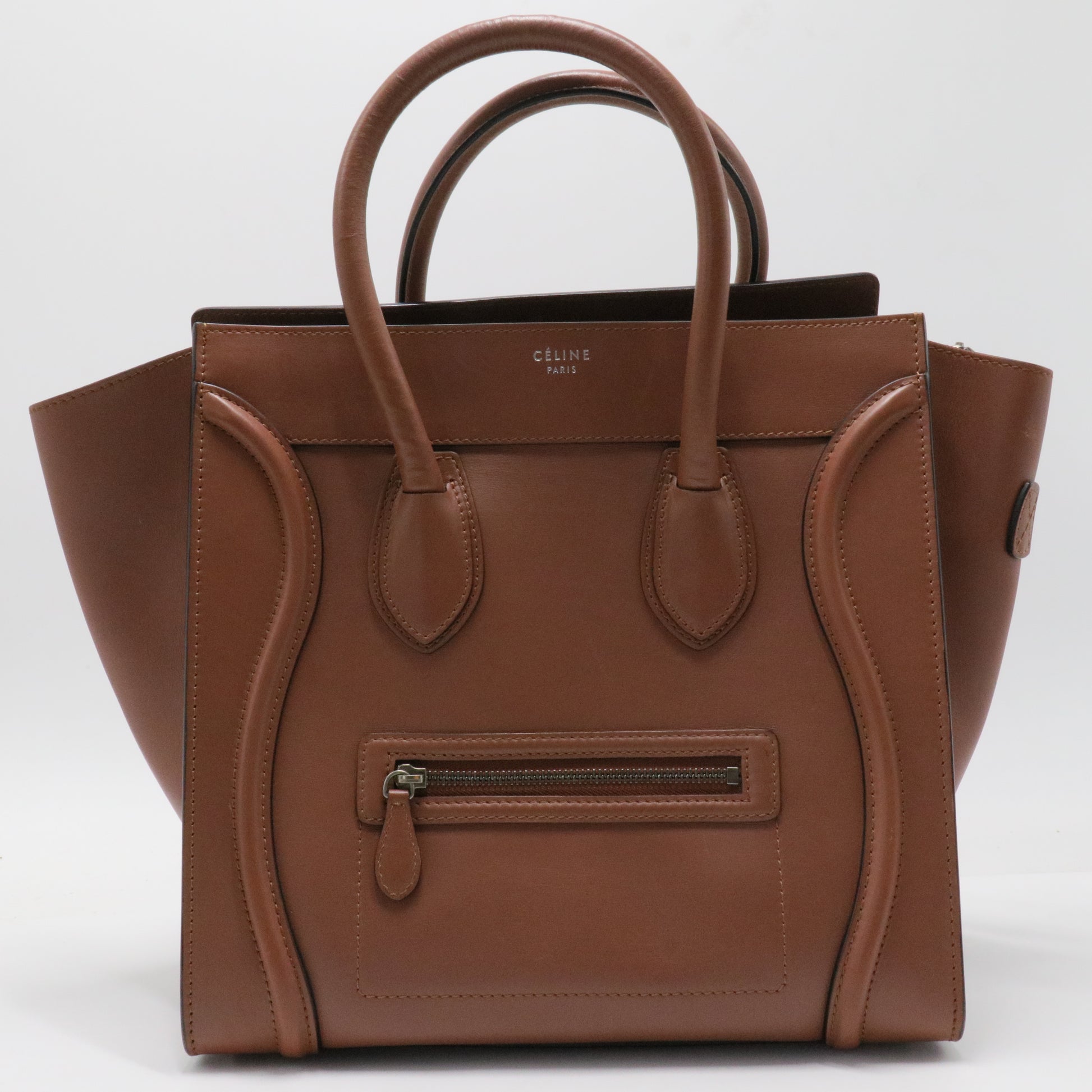 Smooth Calfskin Mini Luggage Sienna