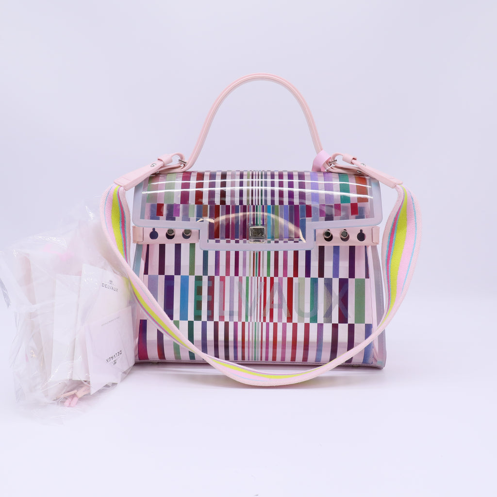 Delvaux PVC The Eye Catcher Tempete Top Handle Bag twins LDJ4343