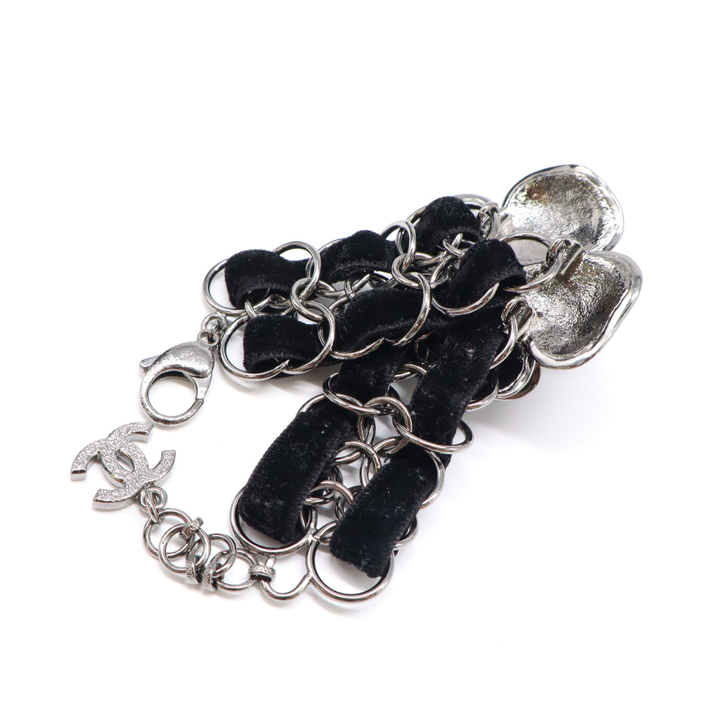 Chanel Velvet Chain CC Charm Bracelet W21920