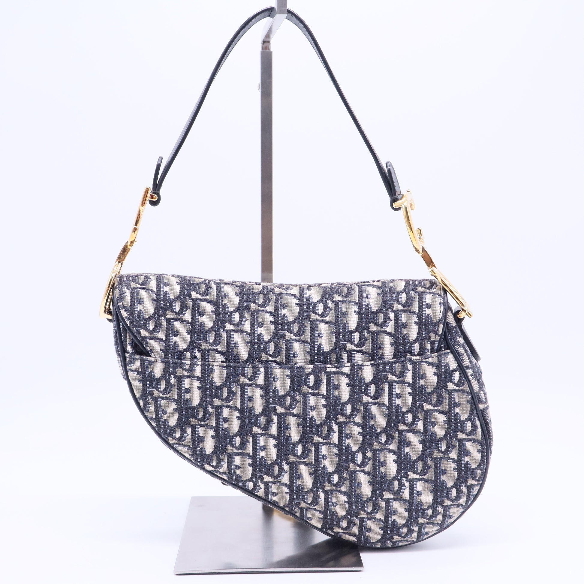 Christian Dior Saddle Handbag Oblique Canvas Medium twins LDJ4198