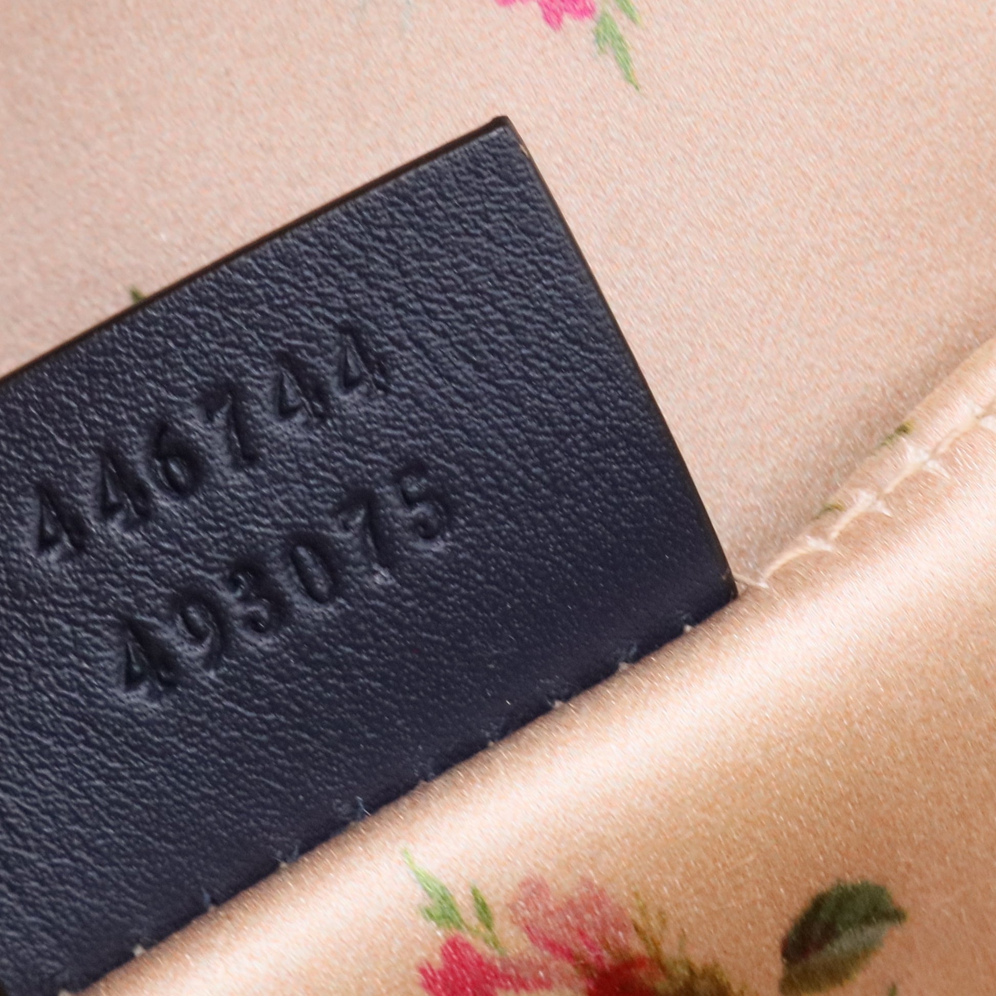 Pearly GG Marmont Flap Bag Matelasse Denim
