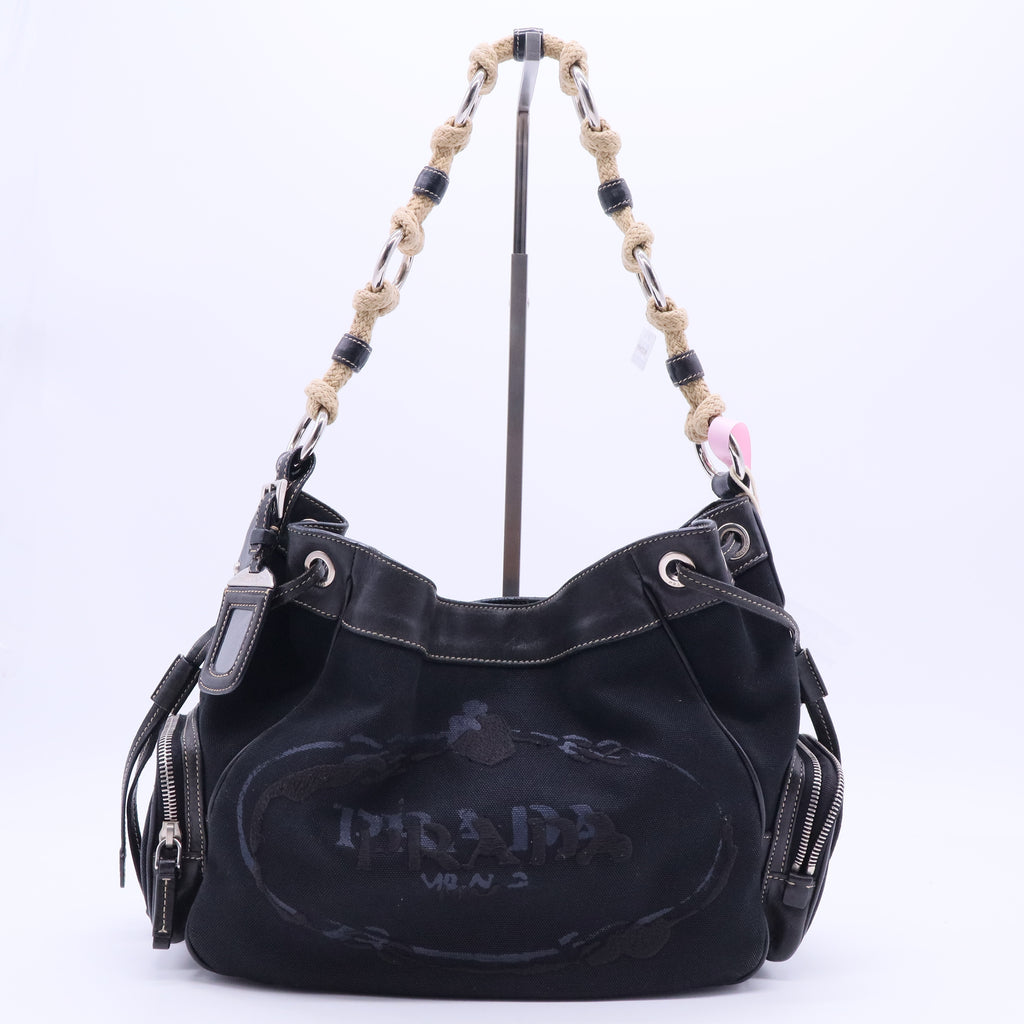 Prada City Calf Leather Shoulder Bag Twins LDJ2863