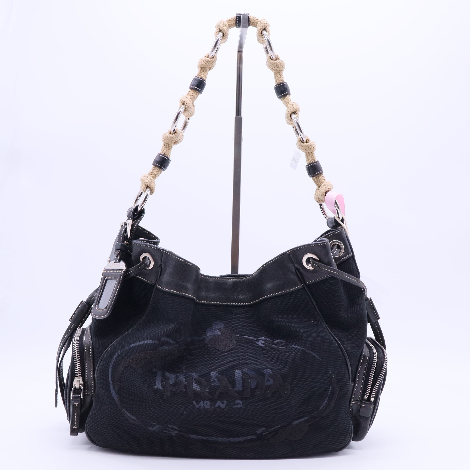 Prada City Calf Leather Shoulder Bag Twins LDJ2863