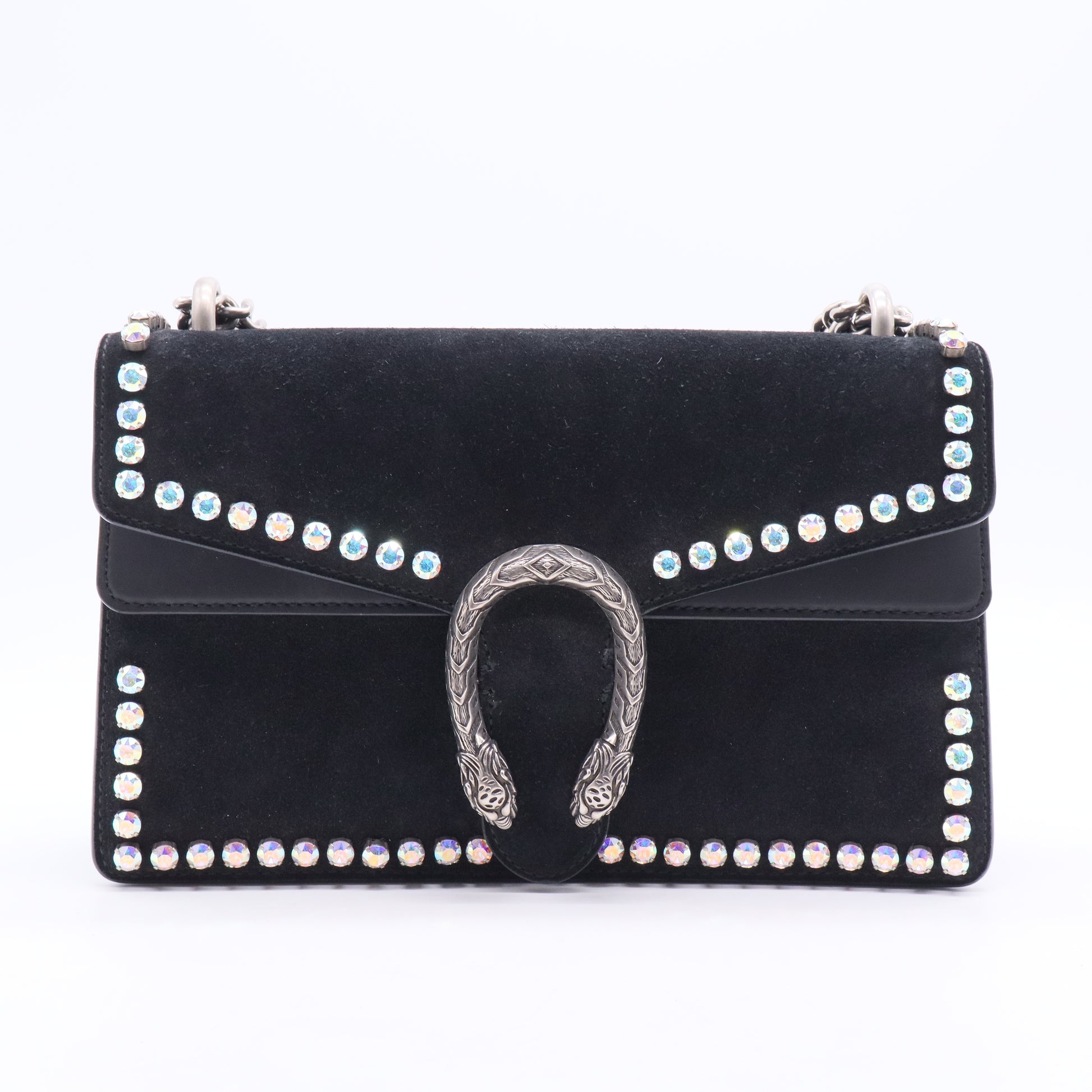 Dionysus Bag Crystal Embellished Suede