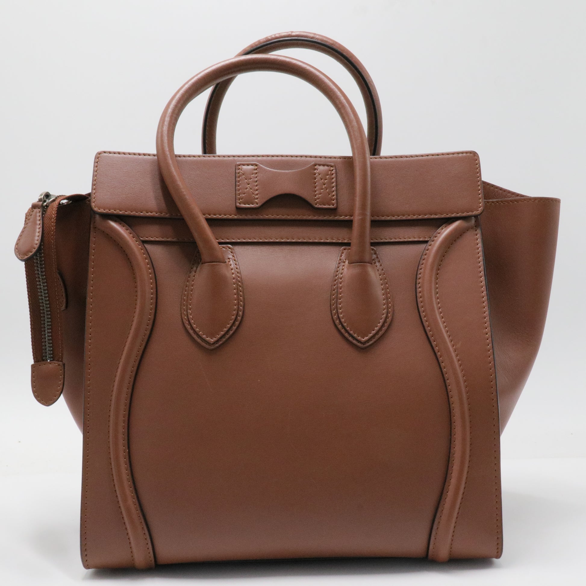 Smooth Calfskin Mini Luggage Sienna