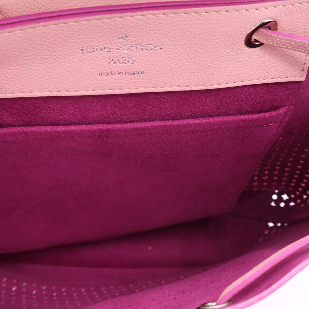 Lockme Backpack Medium Beige Leather twins