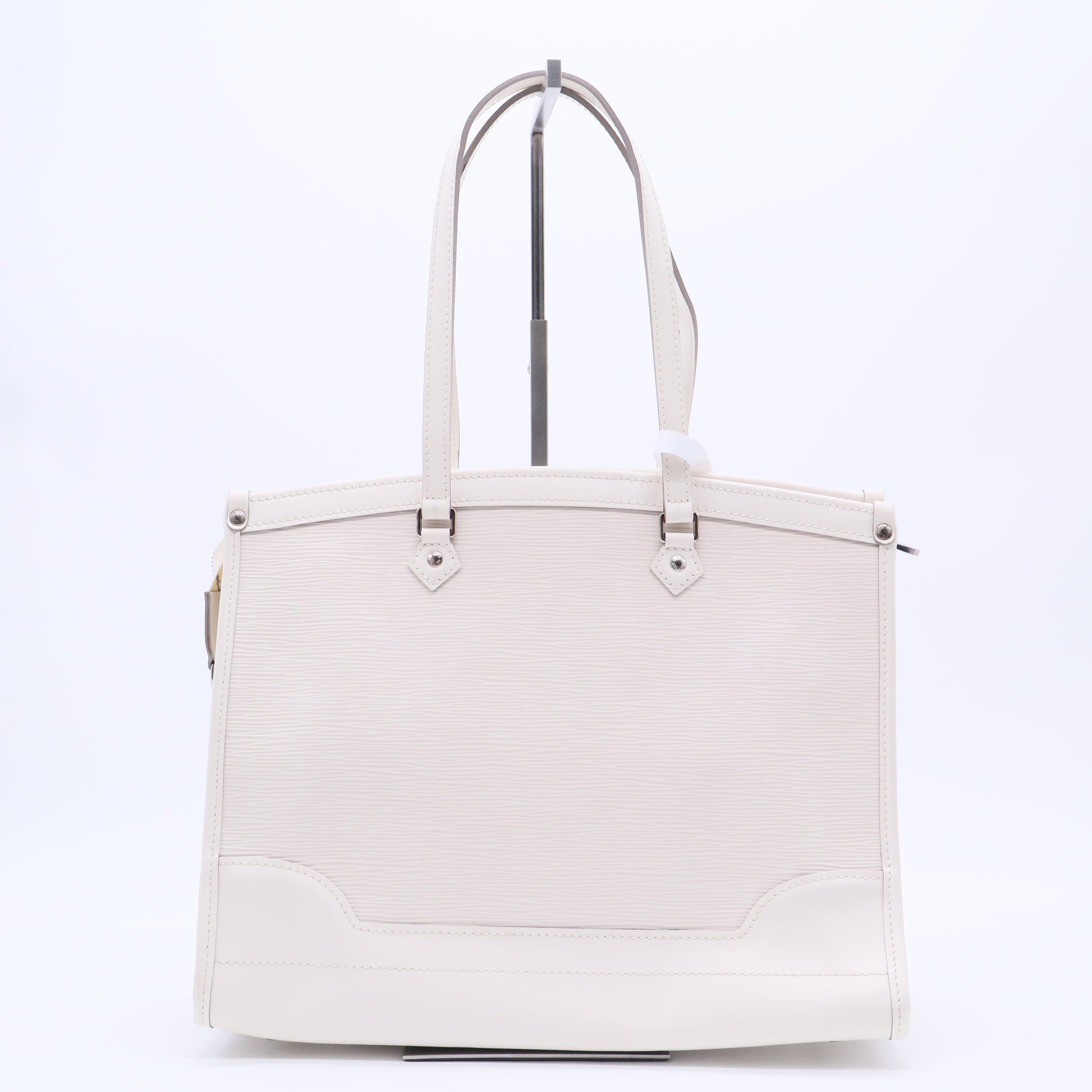White Epi Leather Madeleine GM Bag  B203831