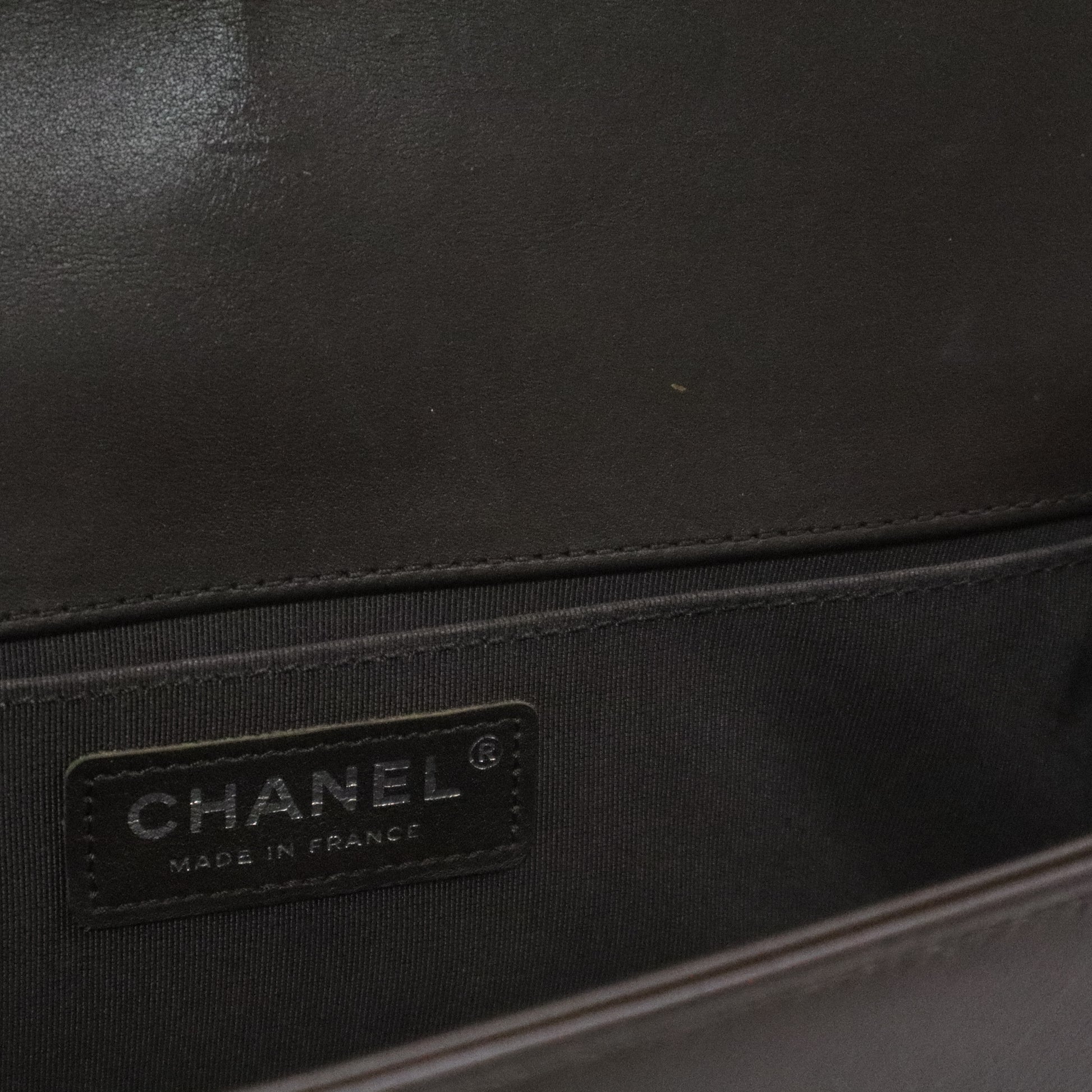 Boy Flap Bag Chevron Pleated Lambskin Old