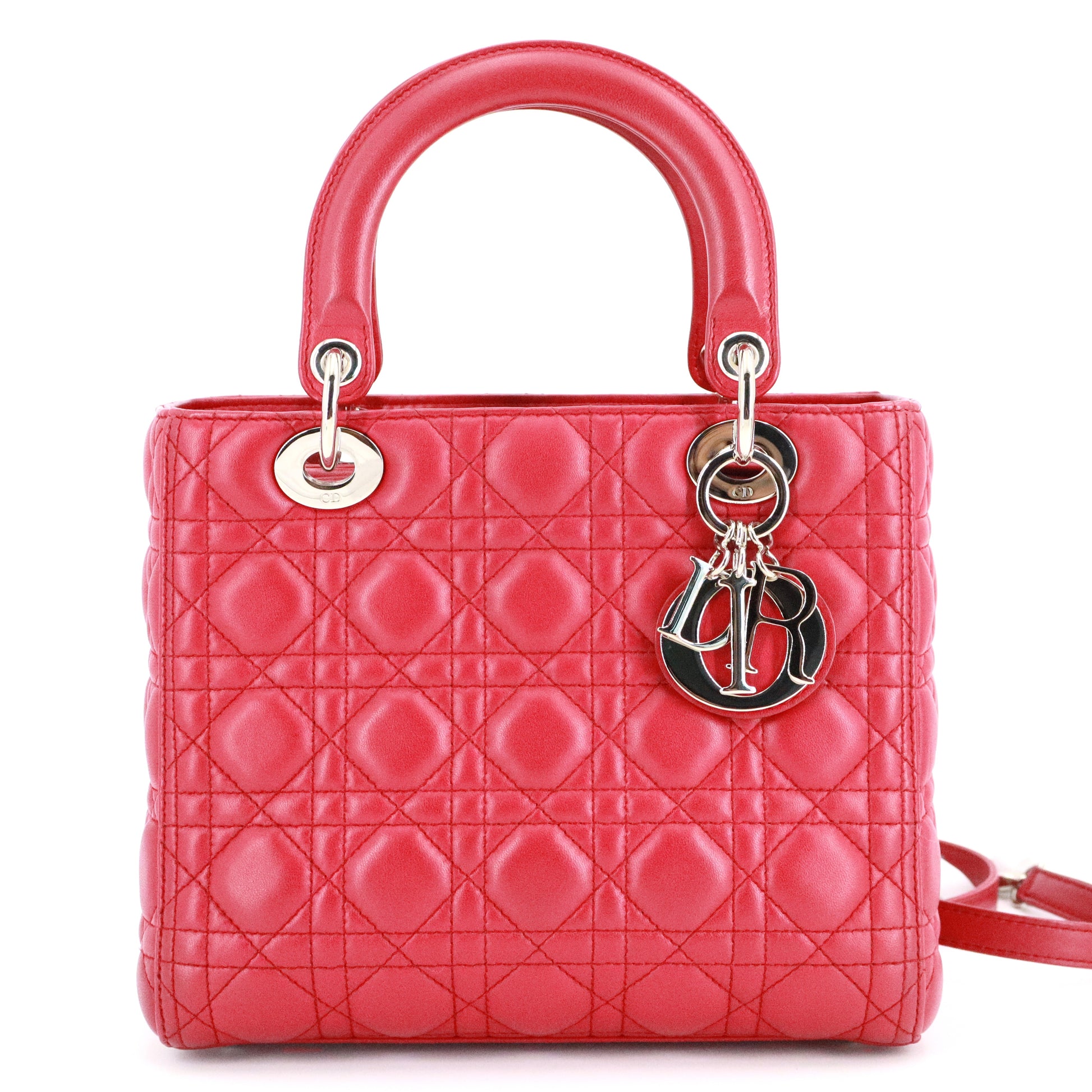 Lady Dior Bag Cannage Quilt Lambskin Medium