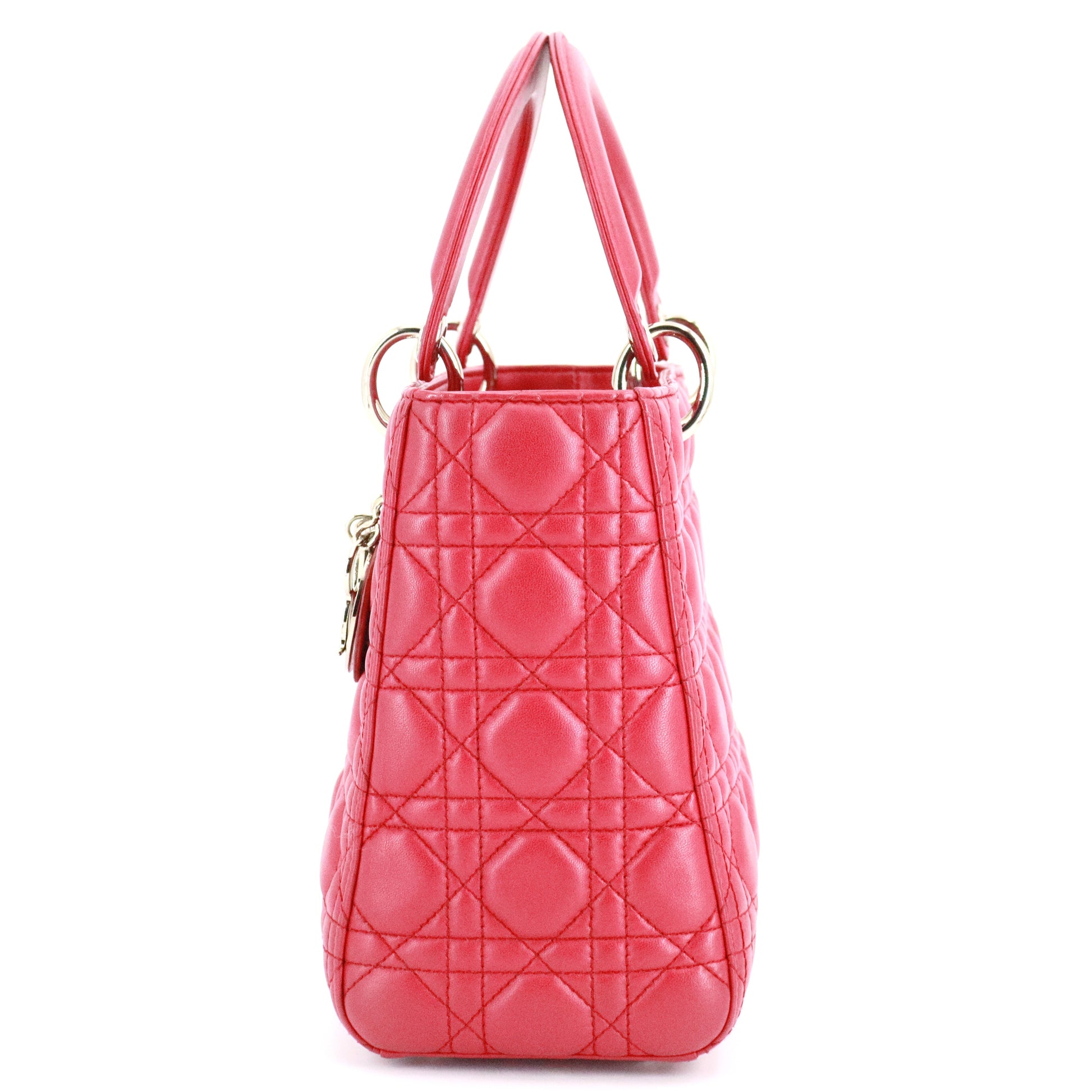 Lady Dior Bag Cannage Quilt Lambskin Medium