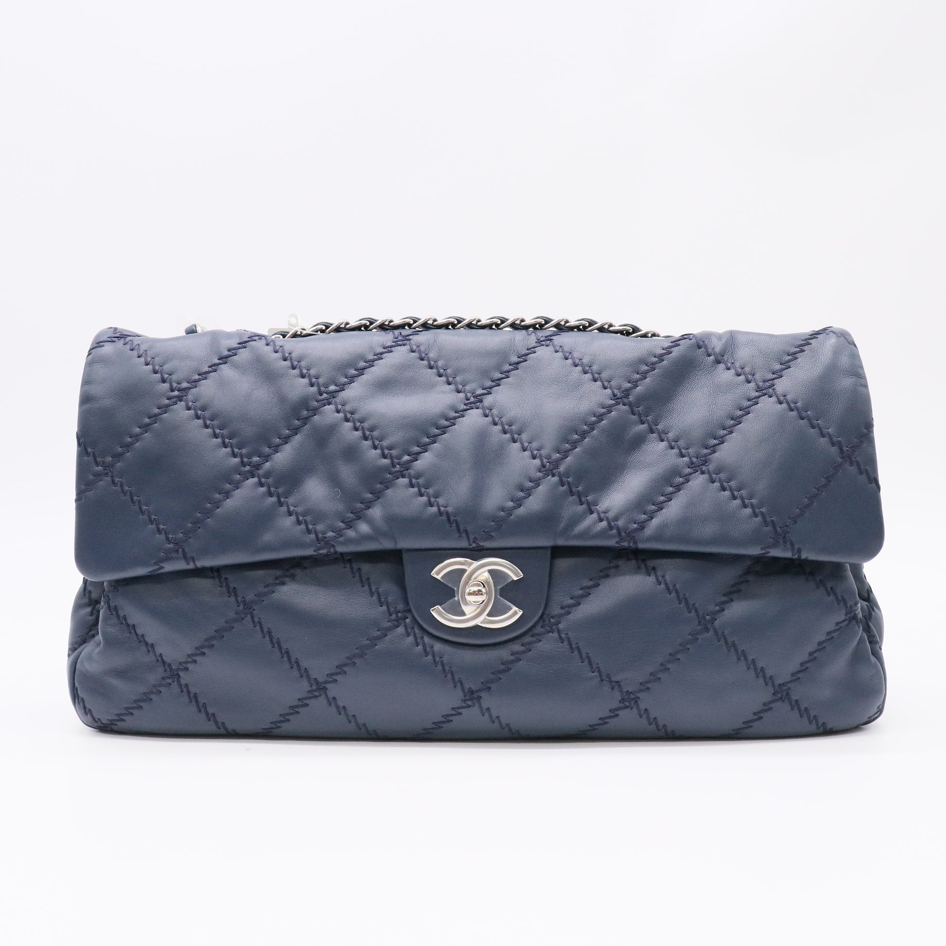 Zig Zag Quilted Flap Bag twins LDJ5861