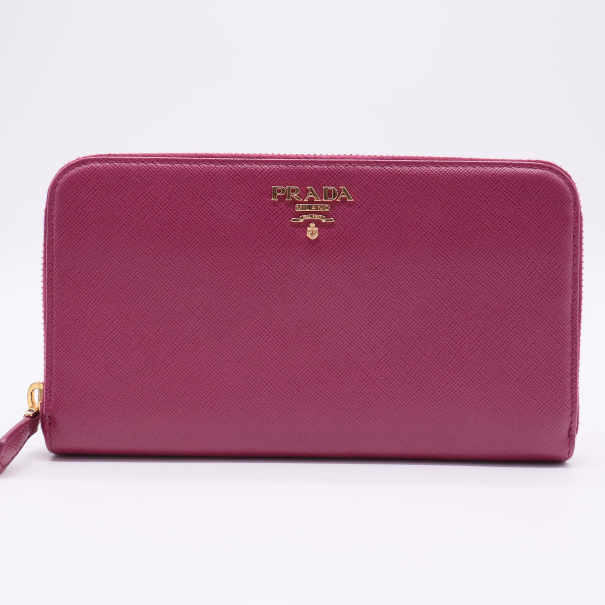 Saffiano Metal Zip Around Wallet Ibisco