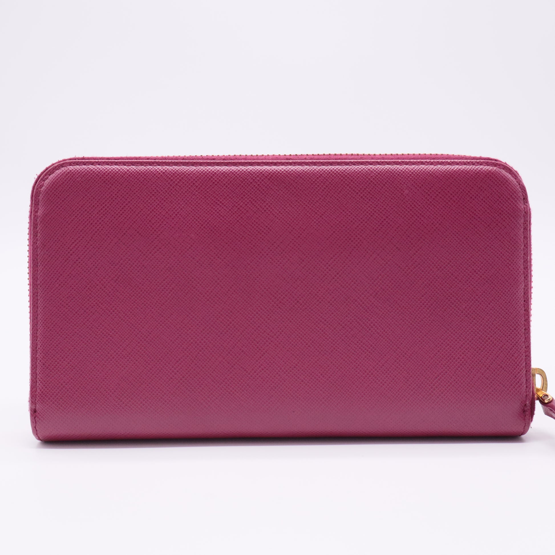 Saffiano Metal Zip Around Wallet Ibisco