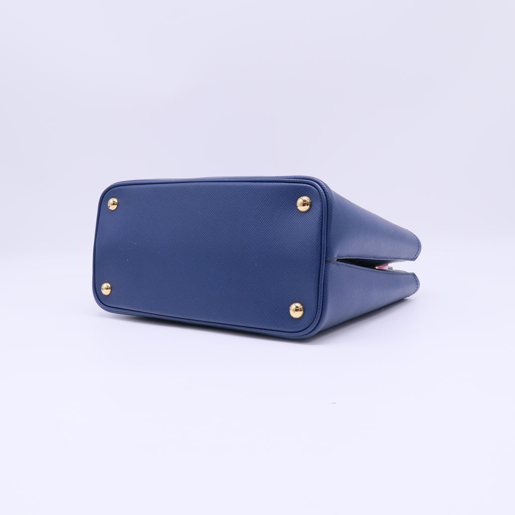 Bluette Saffiano Leather Panier Bucket Bag Twins LDJ4346