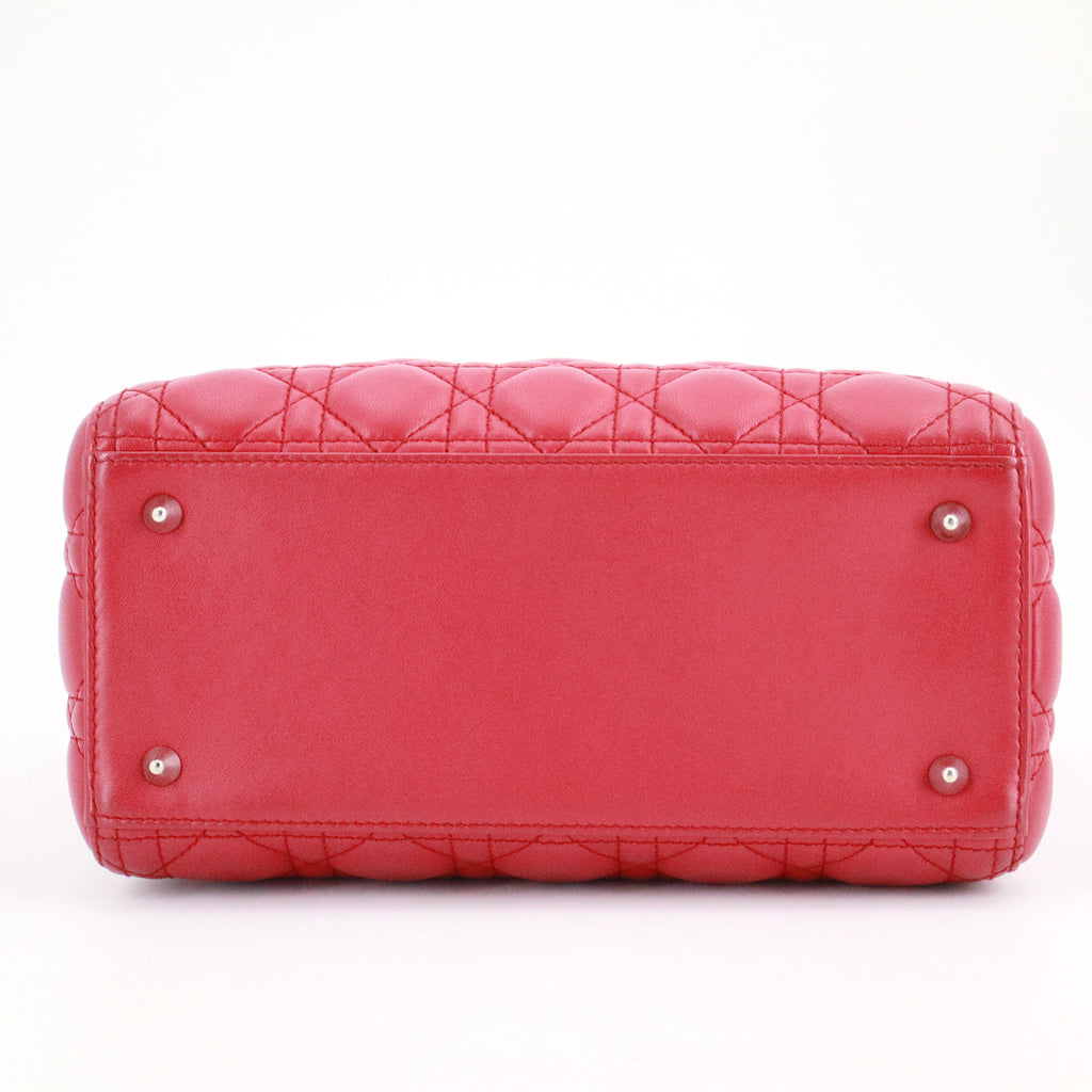 Lady Dior Bag Cannage Quilt Lambskin Medium