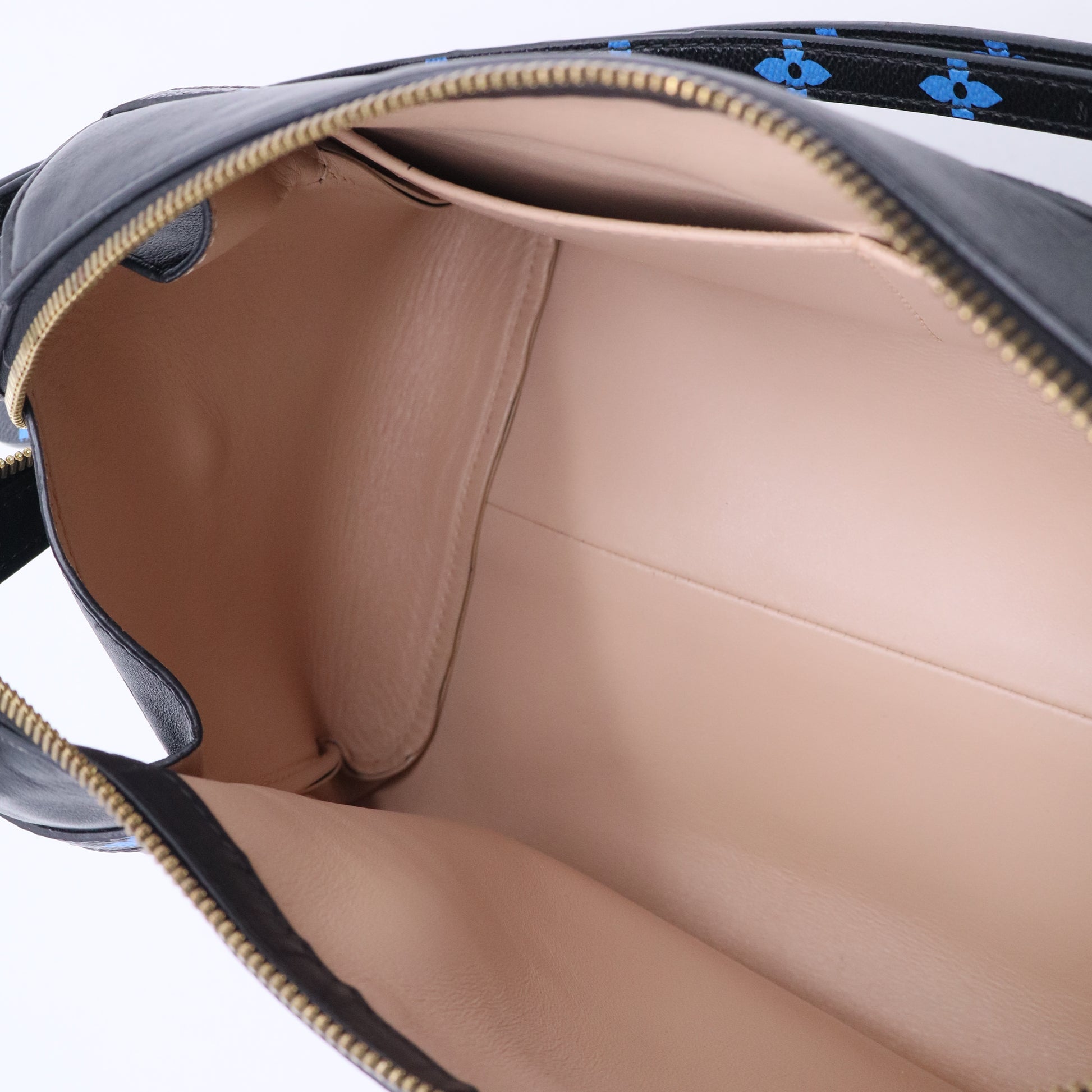 Louis Vuitton Speedy Amazon Bag Leather with Monogram Canvas MM Twins B20171