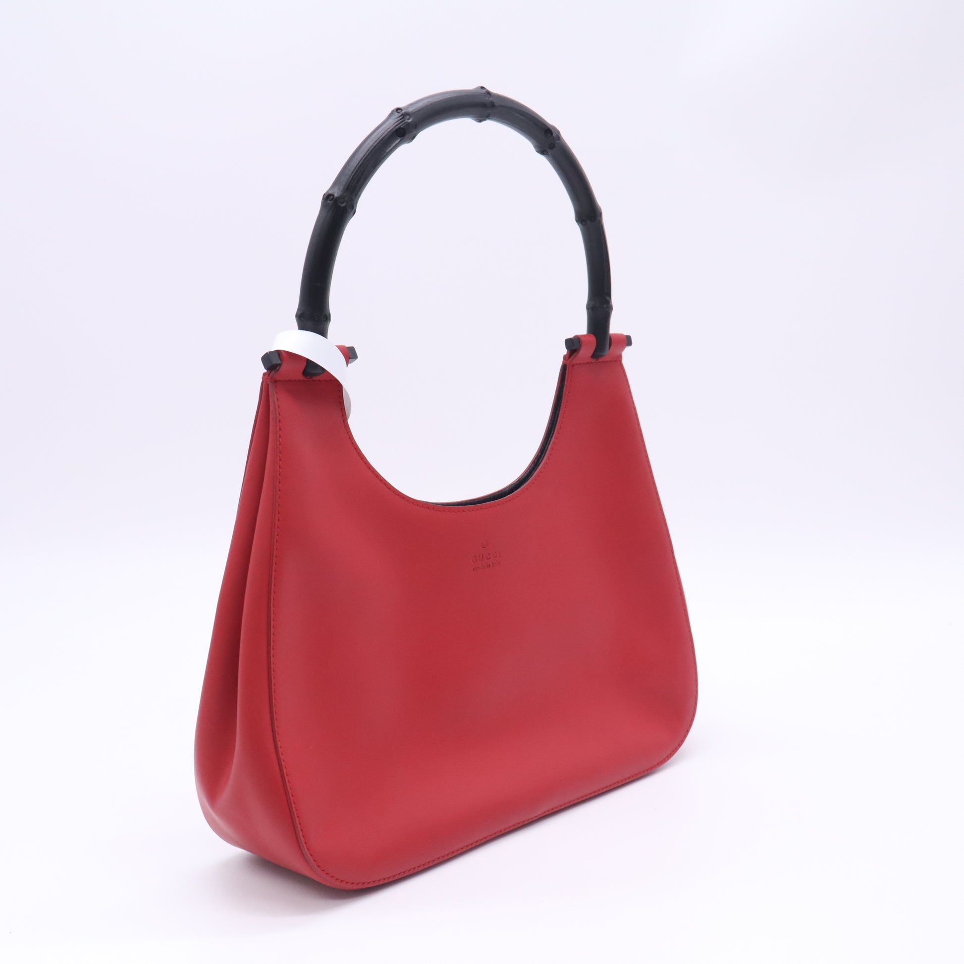 Gucci Bamboo Handle Leather Hobo Bag B24114