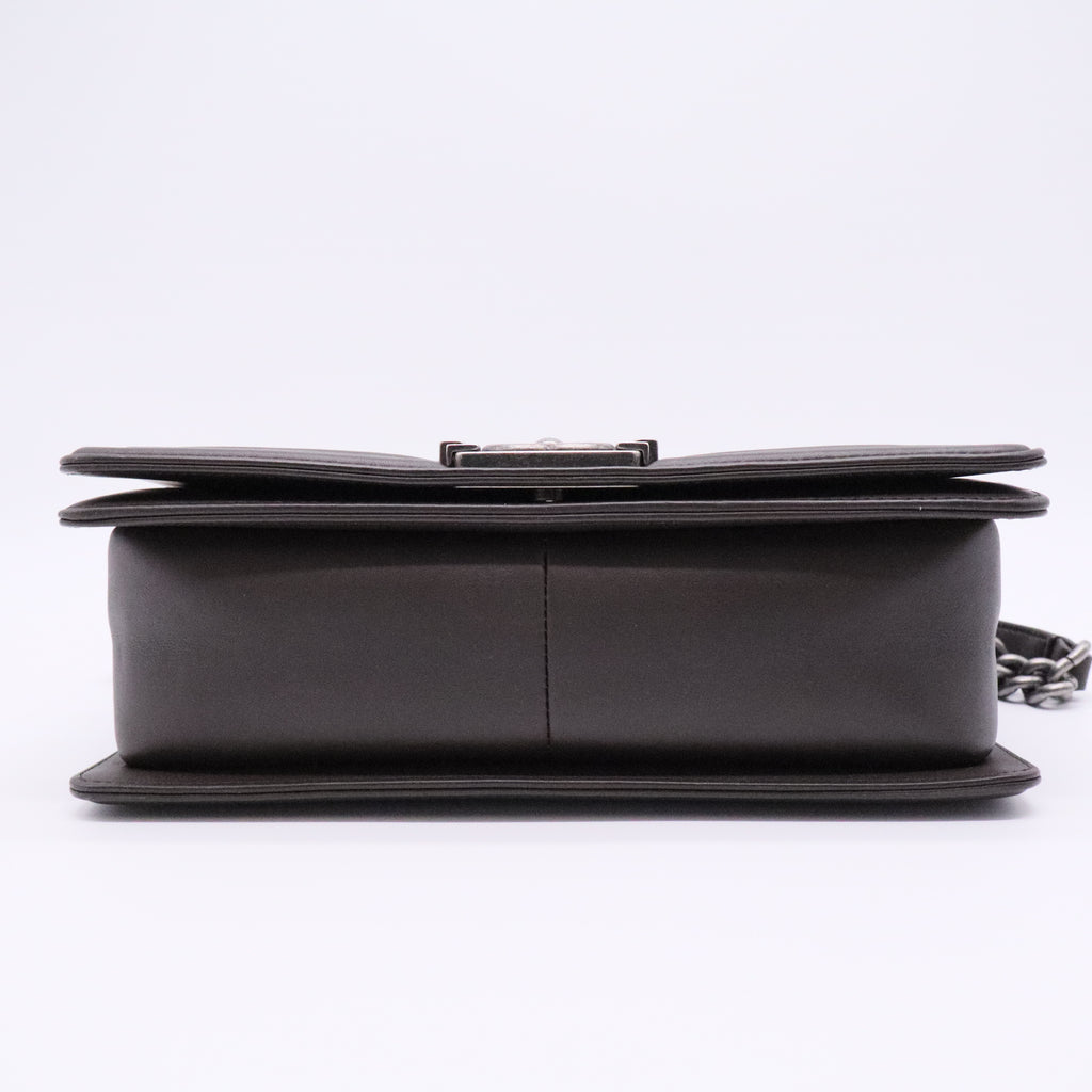Boy Flap Bag Chevron Pleated Lambskin Old