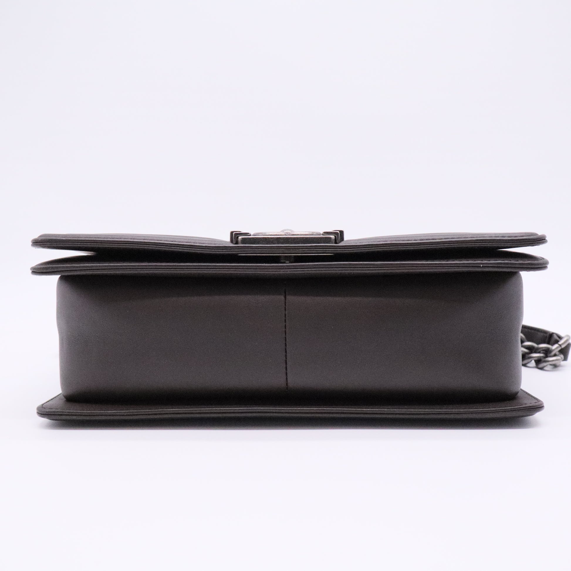 Boy Flap Bag Chevron Pleated Lambskin Old