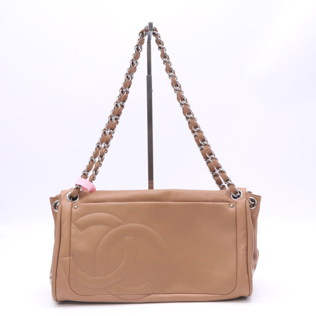 Chanel Diagonal CC Ligne Accordion Shoulder Bag Lambskin twins LDJ5834