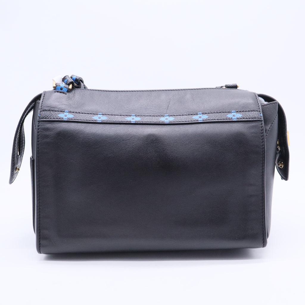 Louis Vuitton Speedy Amazon Bag Leather with Monogram Canvas MM Twins B20171